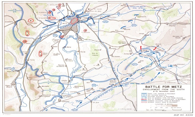 Figure 6 Envelopment Of Metz From The South 8-19 November 1944