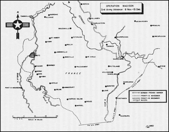 Figure 5 Map Denoting The Battle Lines Of Operation Madison