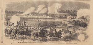 Battle of Savage Station engraving from Harpers Weekly 