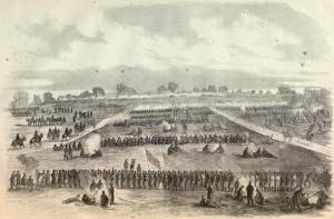 The Battle Of Murfreesboro, Tennessee Sketched By Mr. Henrr R. Hubner For Harper's Weekly Febuary 14th 1863